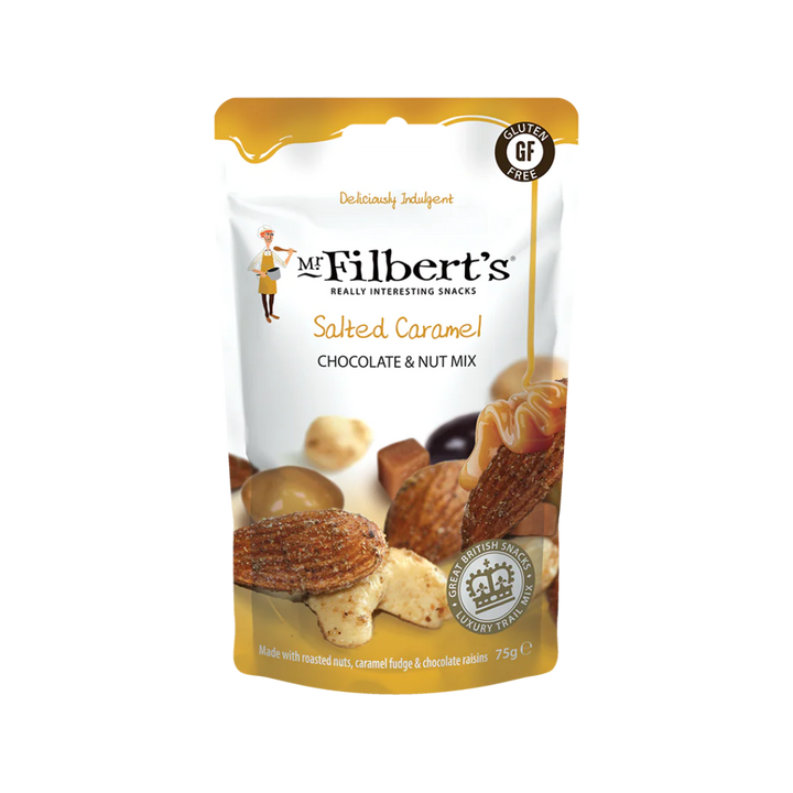 Mr. Filbert's  SALTED CARAMEL CHOCOLATE AND NUT MIX - 75g