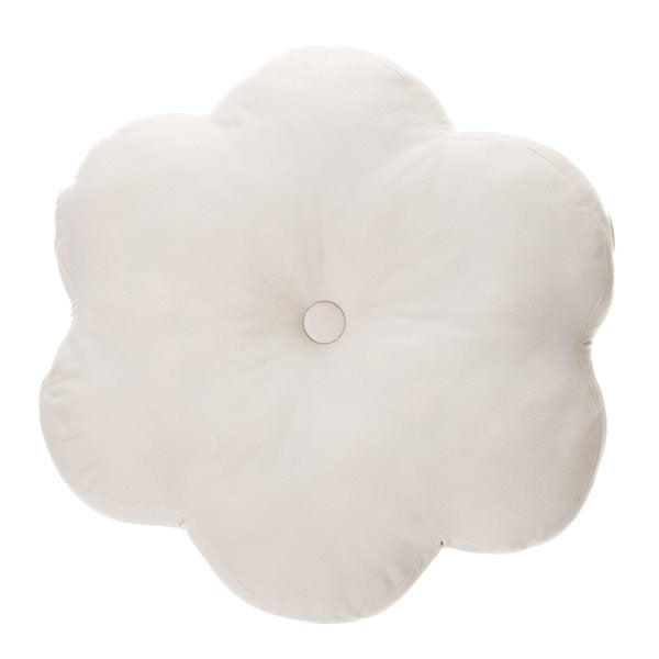 ATELIER CREAM FLOWER DECORATIVE PILLOW 16X16