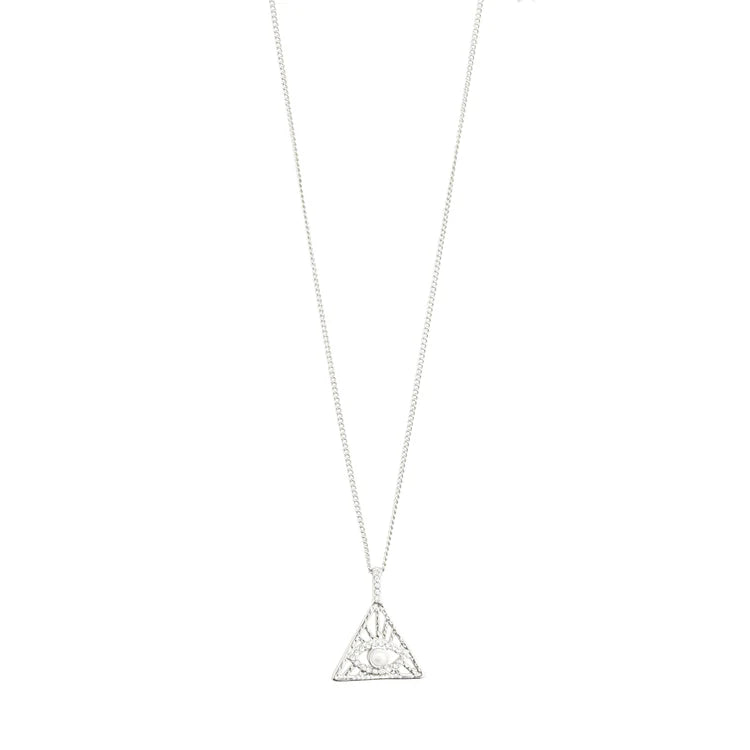 FOCUS RECYCLED NECKLACE SILVER-PLATED