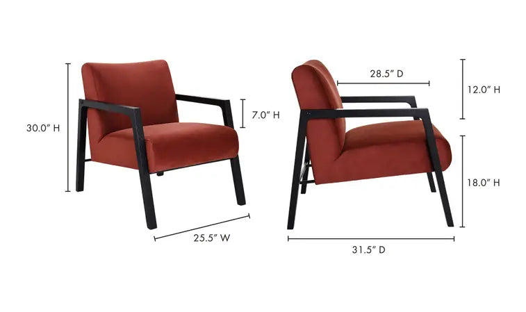 FOX CHAIR - DARK AMBER