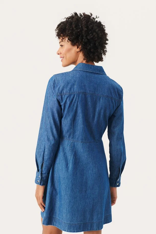 FREJAPW DRESS "Medium Blue Denim"