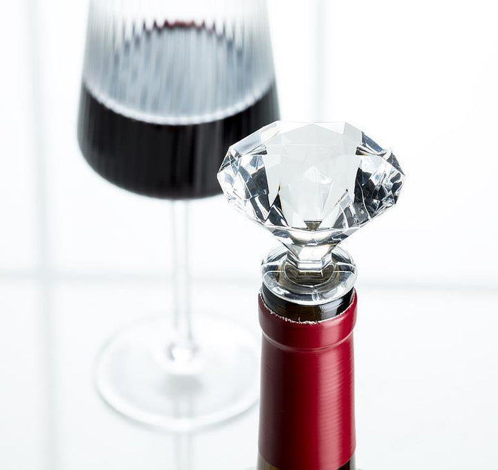 ROUND CUT GEM BOTTLE STOPPER