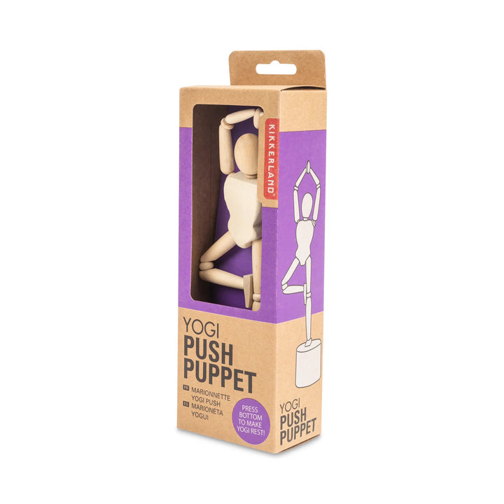 Kikkerland Yogi Push Puppet