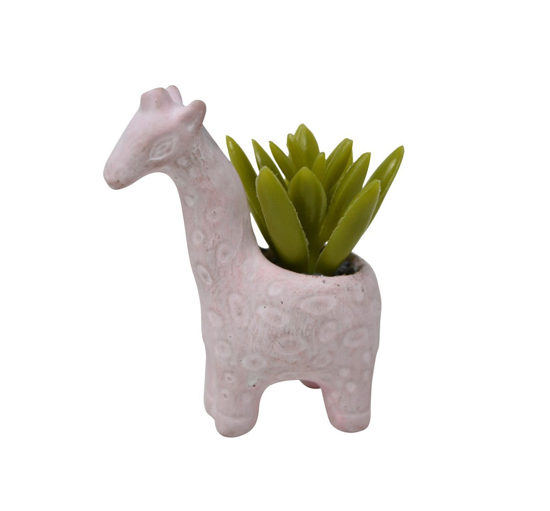 POT GIRAFFE/PLANT