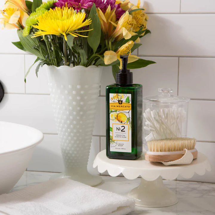 VIA MERCATO LIQUID HAND SOAP NO2 - GREEN TEA AND WHITE MUSK