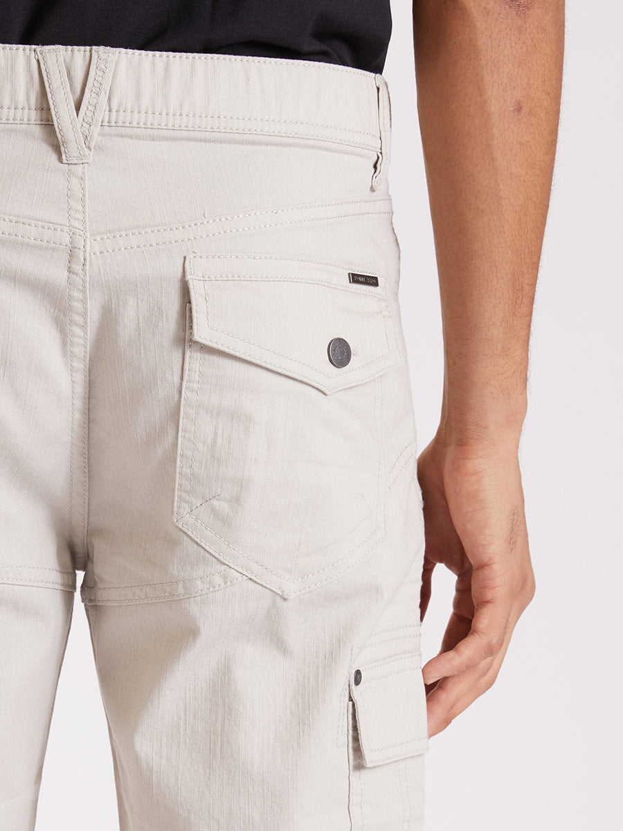 STRECH SLUB DENIM CAPRI