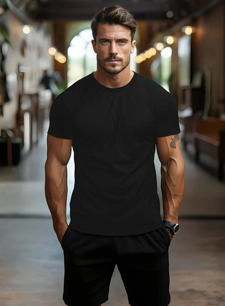 MEL - DRY EDITION CREWNECK T-SHIRT "BLACK"
