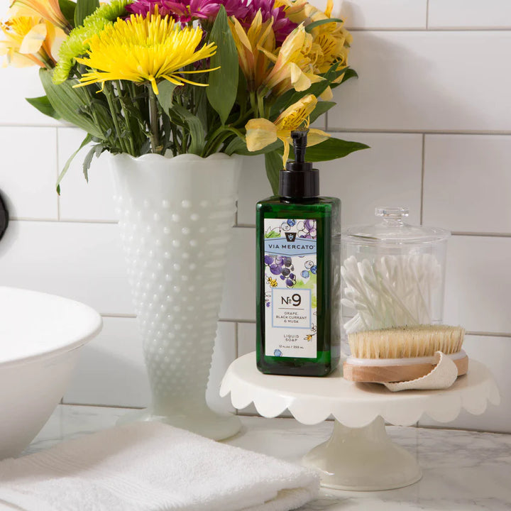 VIA MERCATO LIQUID HAND SOAP NO9 - GRAPE, BLACKCURRANT AND MUSK