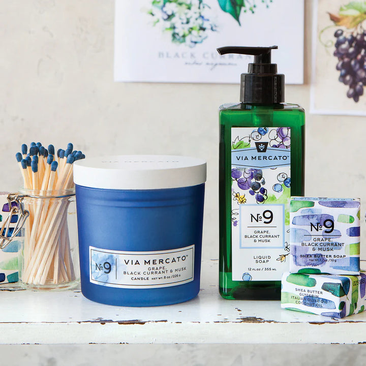 VIA MERCATO LIQUID HAND SOAP NO9 - GRAPE, BLACKCURRANT AND MUSK