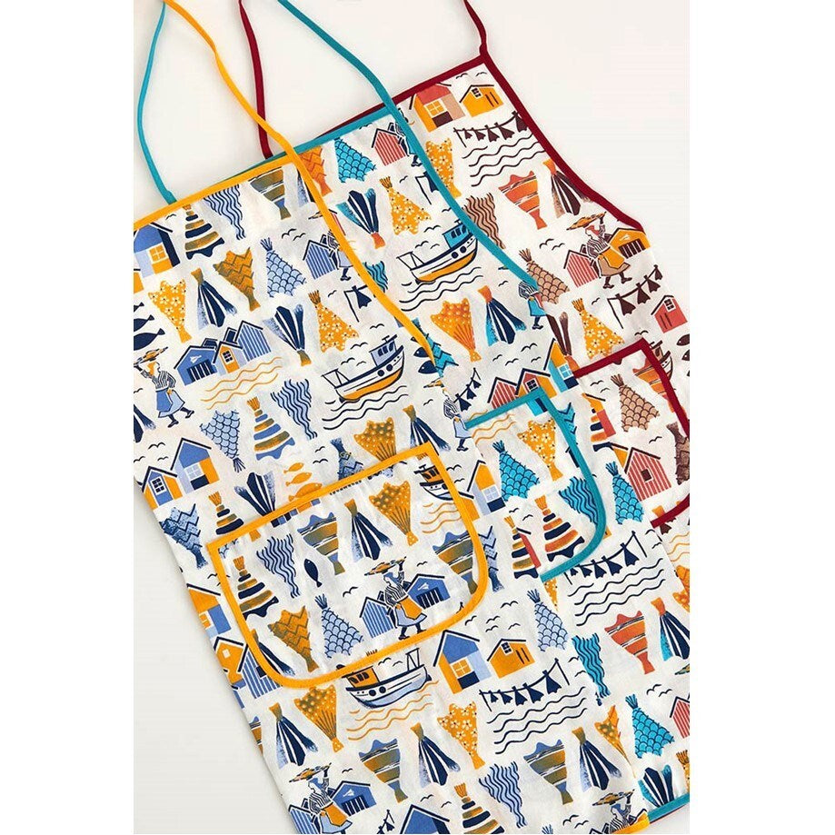 BACALHAU APRON BLUE/YELLOW