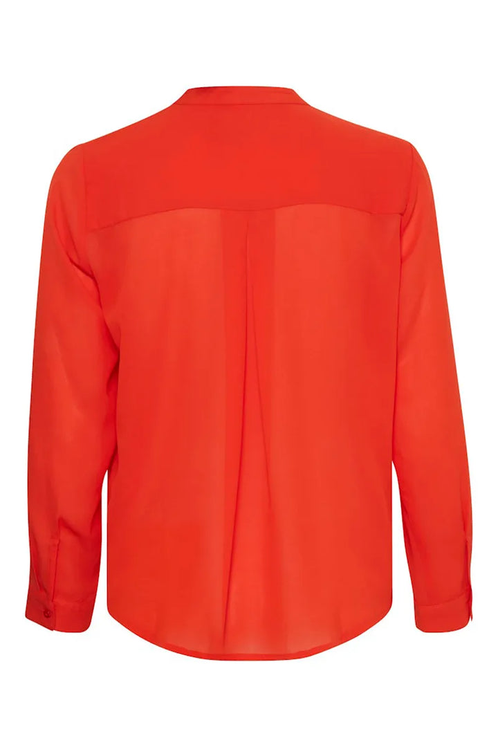 ICHI IHCELLANI SHIRT - ORANGE.COM