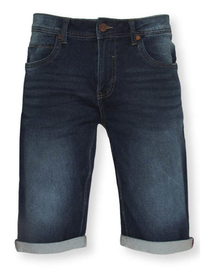 KNIT DENIM BERMUDA SHORTS