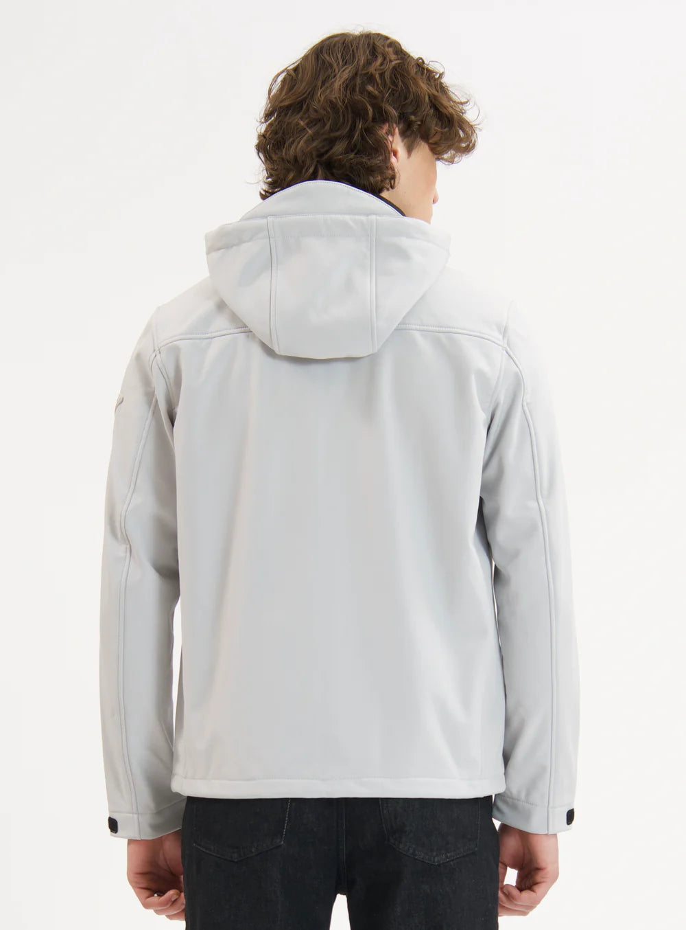 JACKSON - SOFTSHELL DEWSPO BONDED MESH JACKET "SILVER"