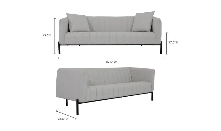 JAXON SOFA - LIGHT GREY