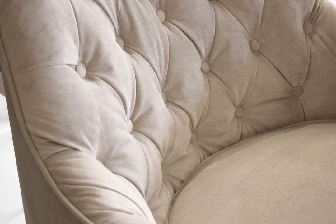 Mobital Ellington Occasional Chair In Oyster Velvet