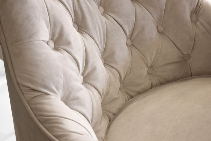Mobital Ellington Occasional Chair In Oyster Velvet