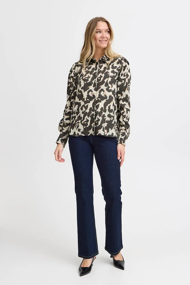 FRLELU SHIRT - BLACK AOP