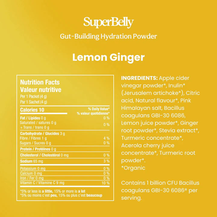 SUPERBELLY LEMON GINGER
