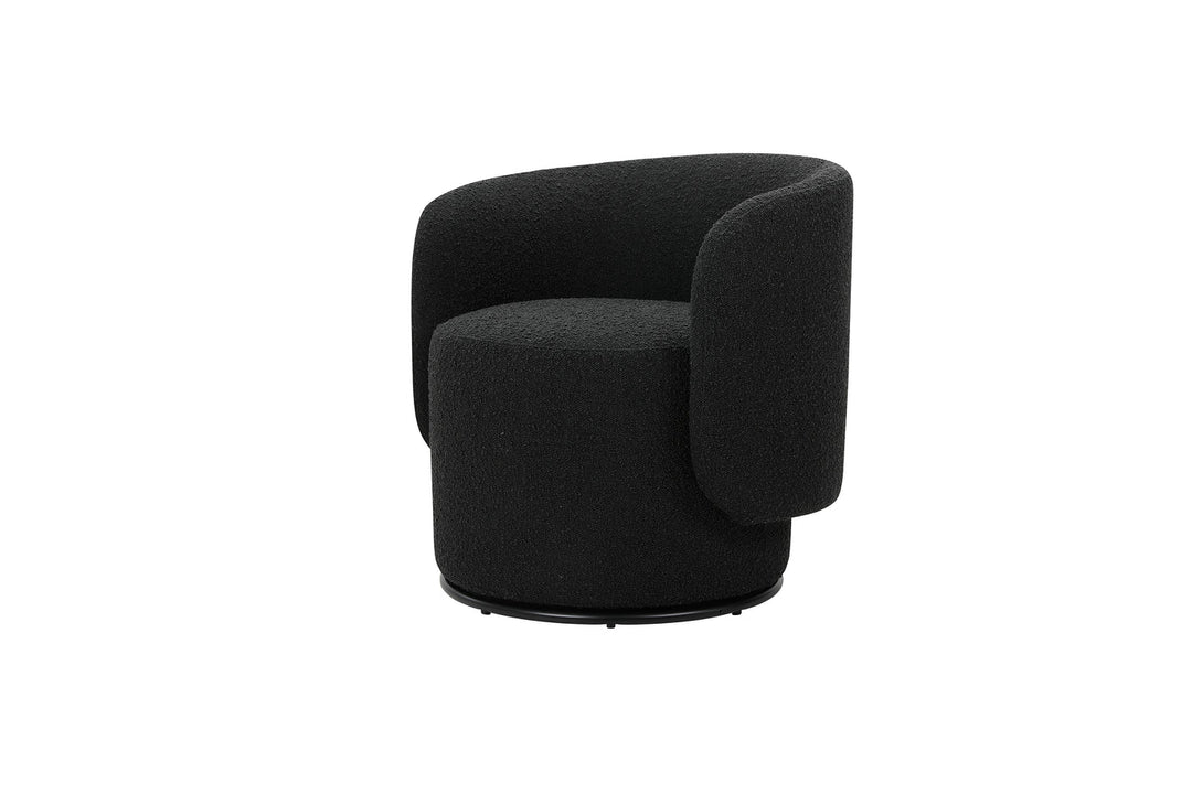 BIARRITZ SWIVEL LOUNGE CHAIR IN LICORICE