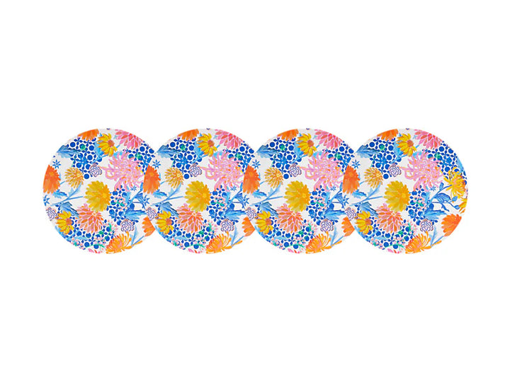SUNBURST MELAMINE PLATE 28CM - SET OF 4
