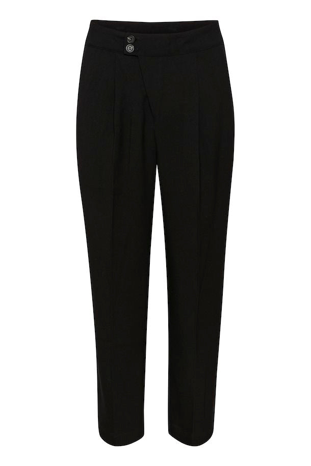 KAMERLE TROUSERS "BLACK DEEP"