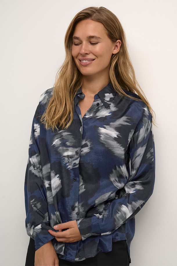 KALOUISA SHIRT - MIDNIGHT FLOWER PRINT