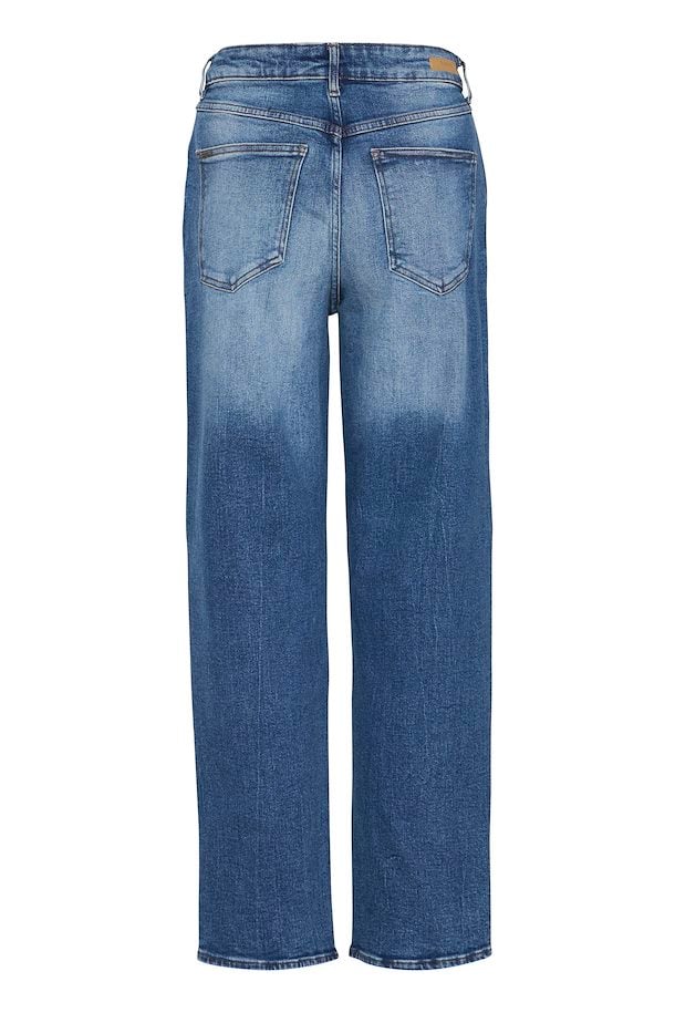 B.YOUNG MOM JEANS - MID BLUE DENIM