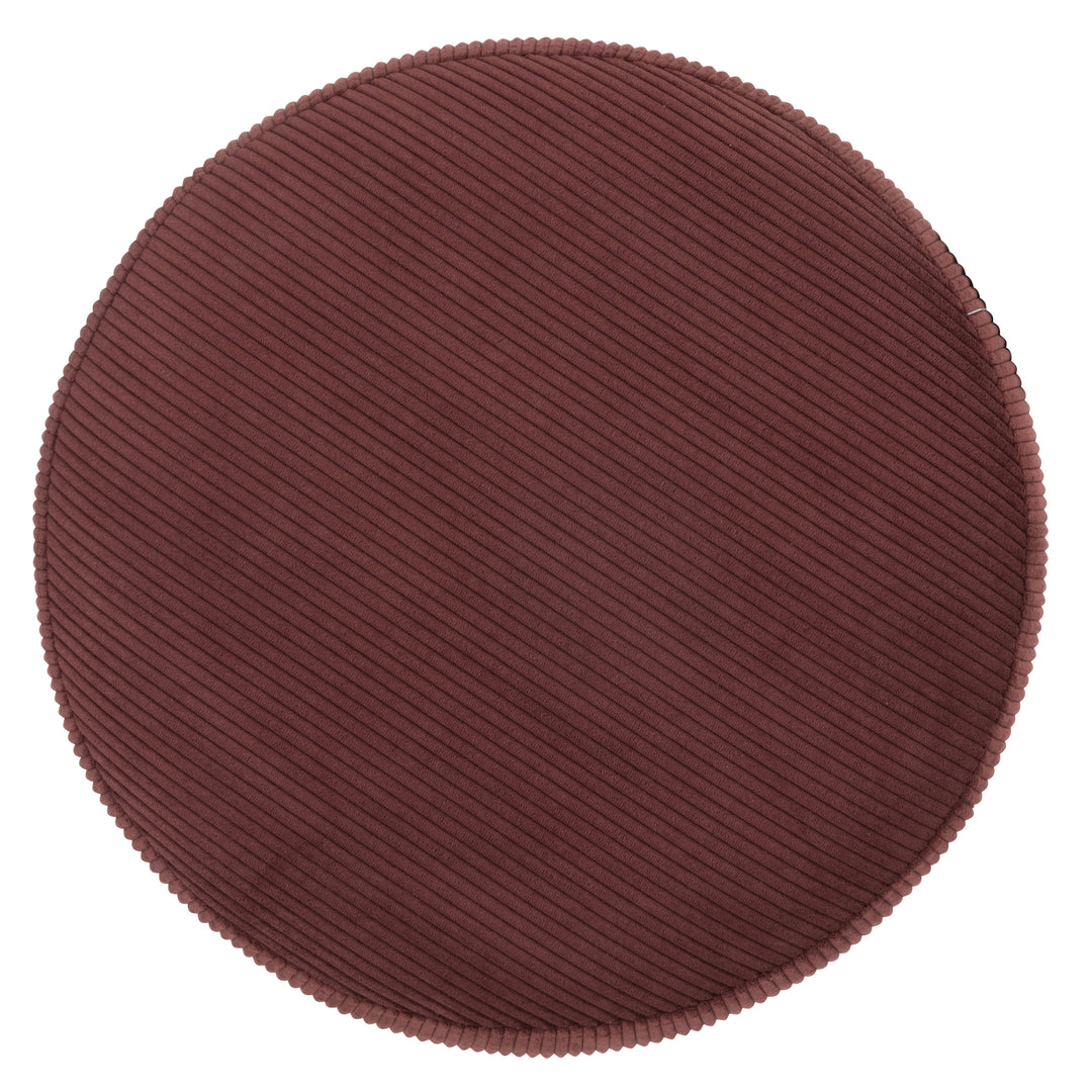 LUME 16'' ROUND OTTOMAN "MULBERRY"