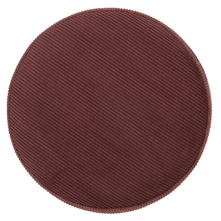 LUME 16'' ROUND OTTOMAN "MULBERRY"