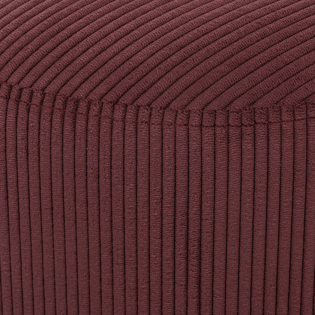 LUME 16'' ROUND OTTOMAN "MULBERRY"