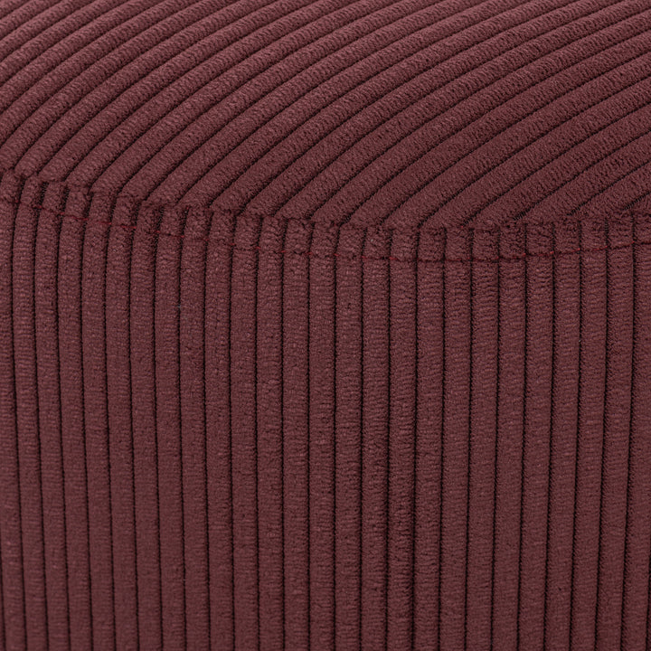 LUME 16'' ROUND OTTOMAN "MULBERRY"