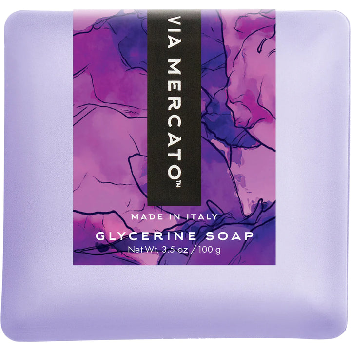 VIA MERCATO BELLA GLYCERIN SOAP 100 g - BLACK CURRANT AND ORANGE BLOSSOMS