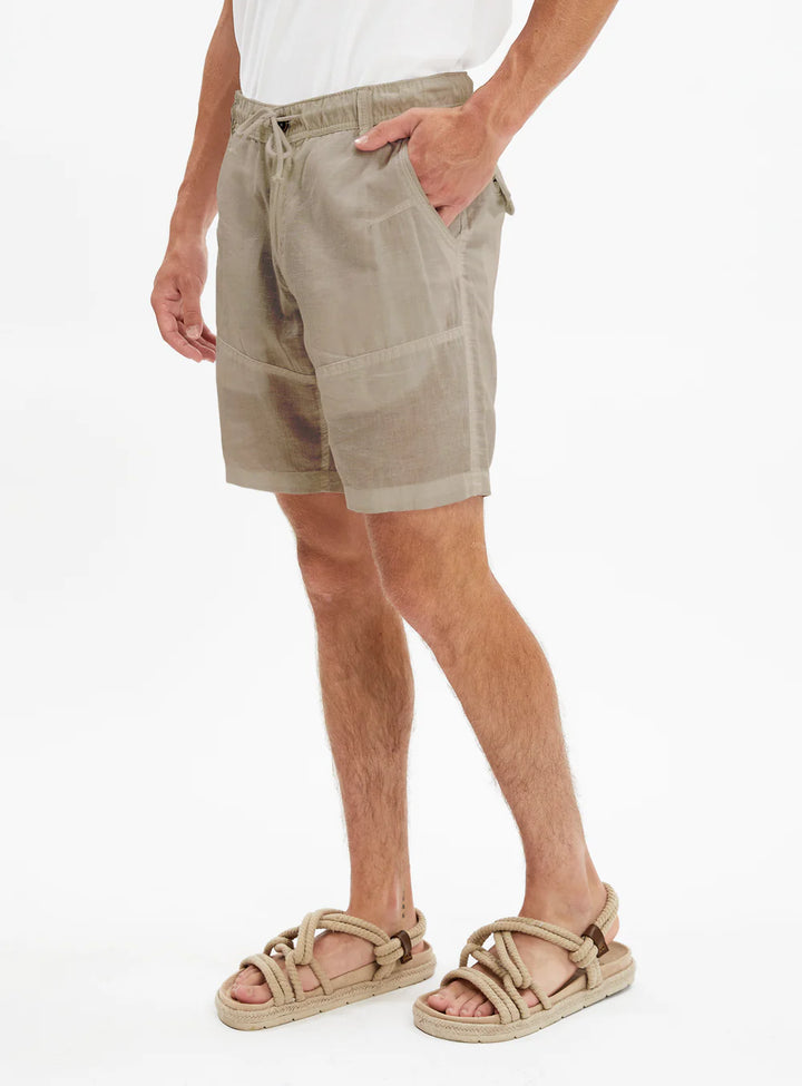 LINNY - LINEN COTTON SHORTS "NATURAL"