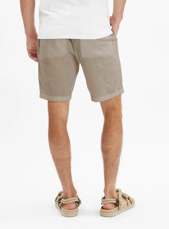 LINNY - LINEN COTTON SHORTS "NATURAL"