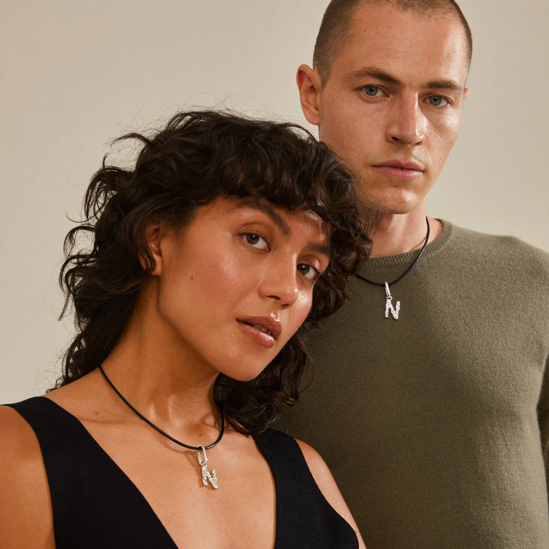 Pilgrim Charm Recycled Pendant N "Silver"