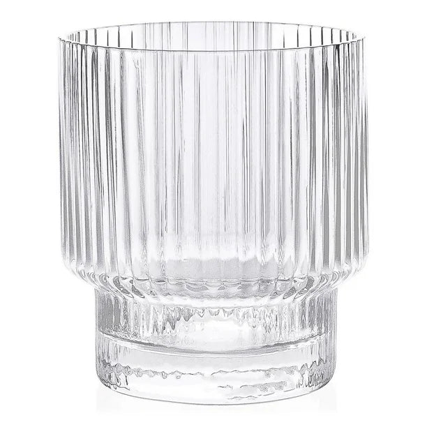 RIBBED WHISKY/OLD FASHION 340ML, SET OF 4
