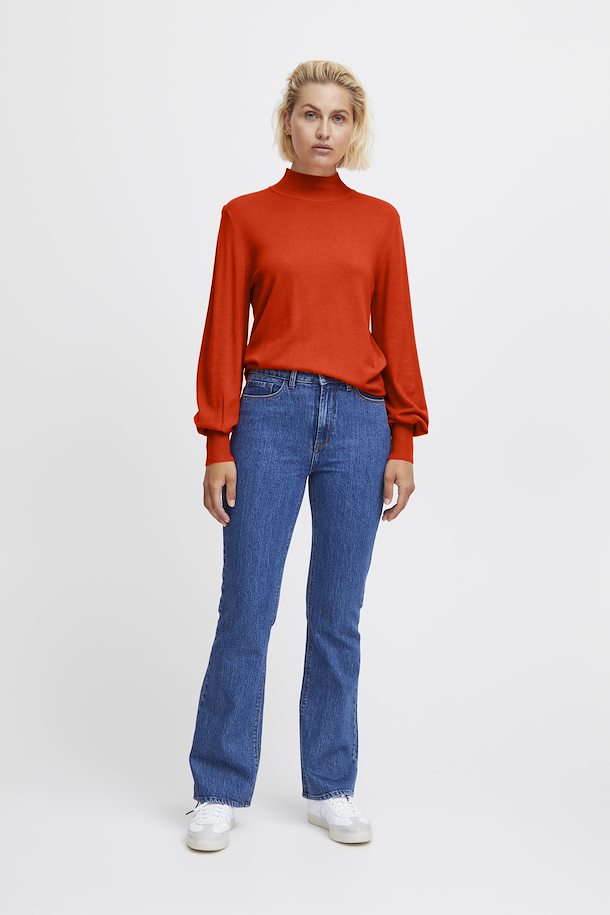 ICHI IHMAFA PULLOVER - ORANGE.COM