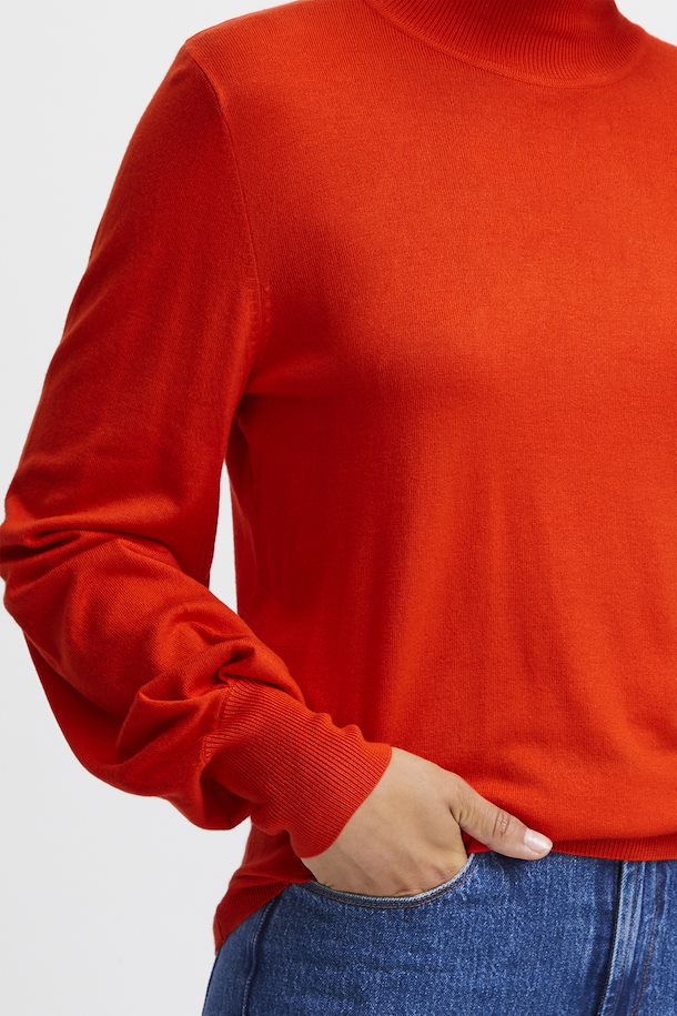 ICHI IHMAFA PULLOVER - ORANGE.COM