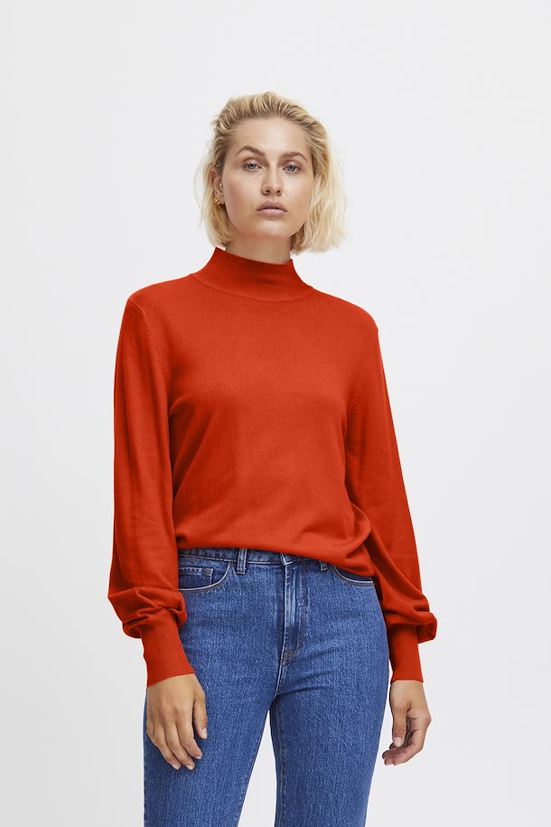 ICHI IHMAFA PULLOVER - ORANGE.COM