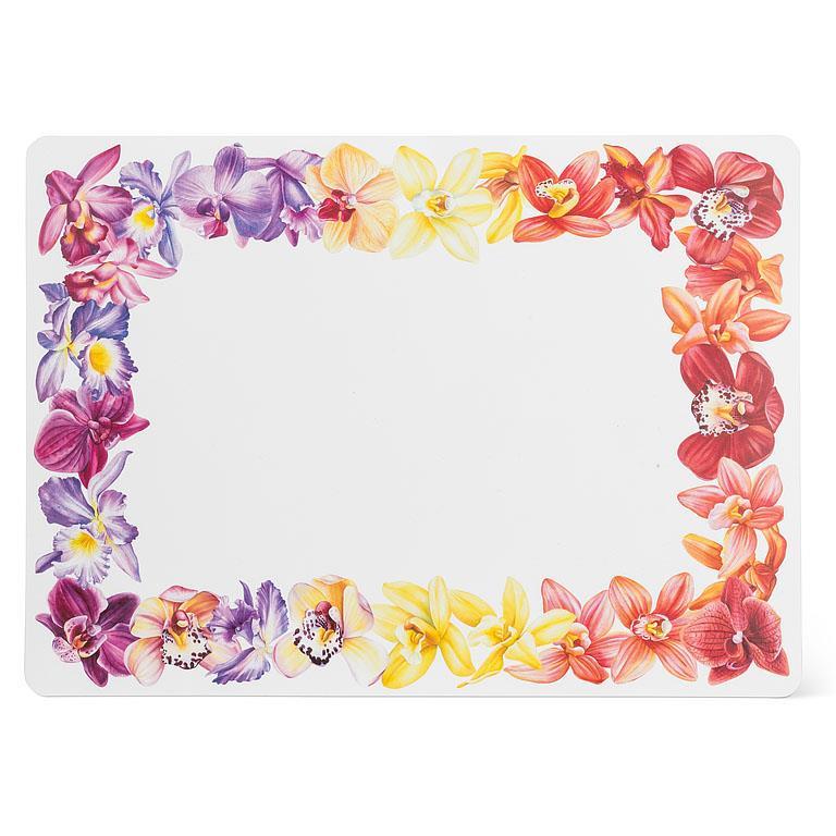 ORCHID BORDER PLACEMAT - 13X18''L
