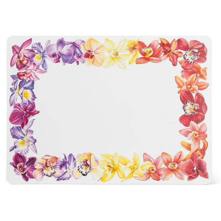 ORCHID BORDER PLACEMAT - 13X18''L