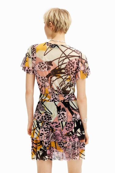 M. LACROIX ORCHID MINI DRESS