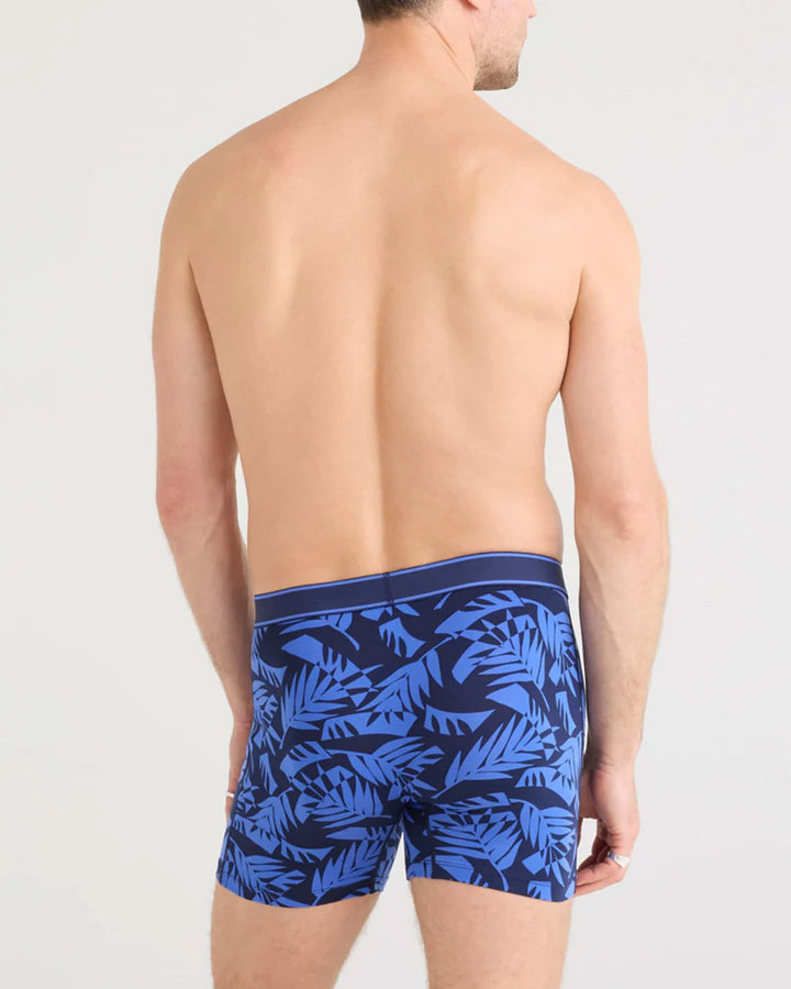 DAYTRIPPER COMFORT STRETCH BOXIER BRIEF 5" "FLY-PALM FROND-MARITIME"