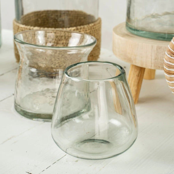 PEBBLE GLASS VOTIVE - SMALL
