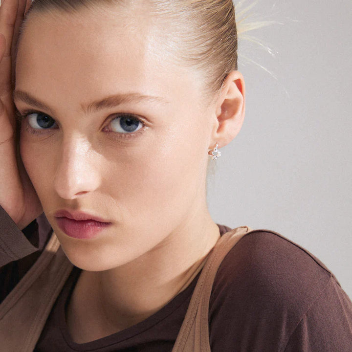 PENELOPE RECYCLED EARRINGS SILVER-PLATED