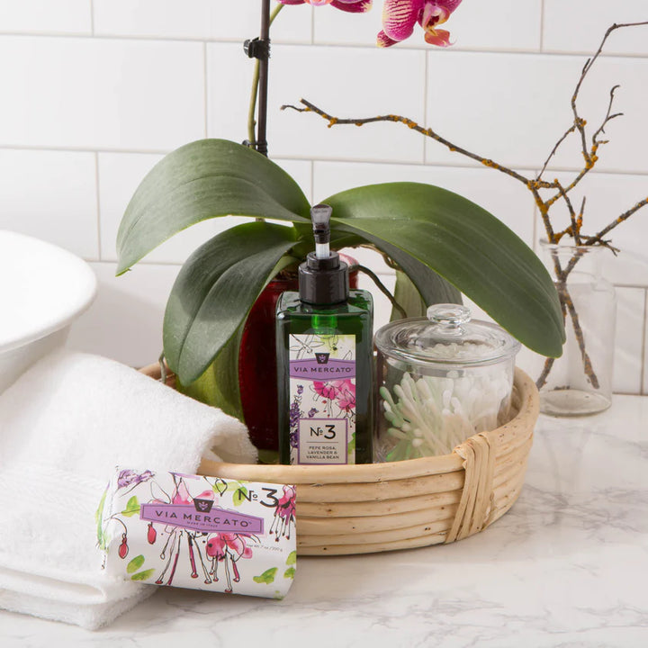 VIA MERCATO LIQUID HAND SOAP NO3 - PEPE ROSE, LAVENDER AND VANILLA