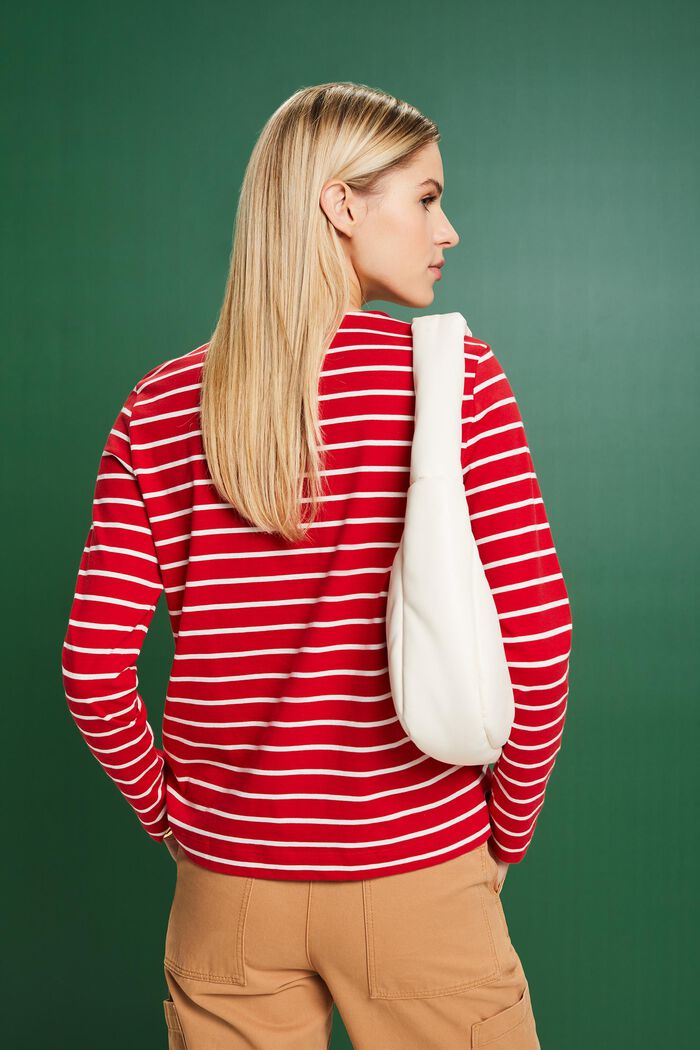 STRIPED LONG SLEEVE TOP