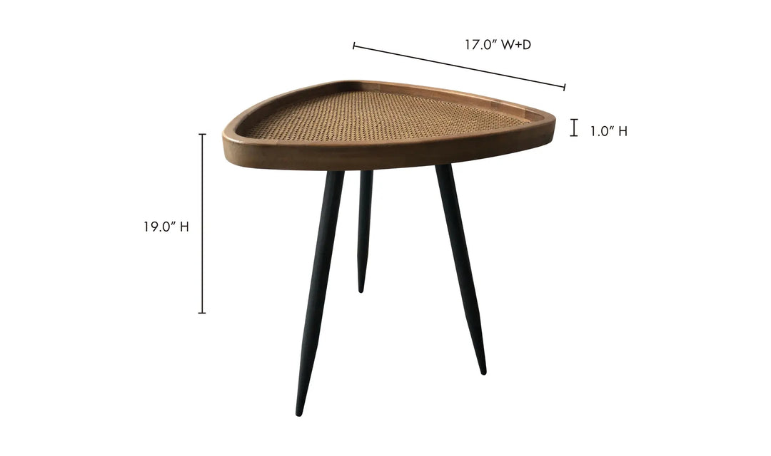 ROLLO RATTAN SIDE TABLE