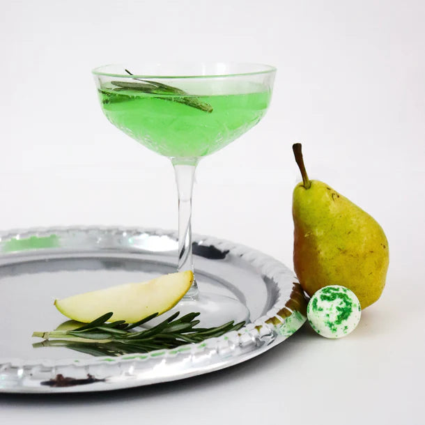 ROSEMARY PEAR FIZZ COCKTAIL BOMB