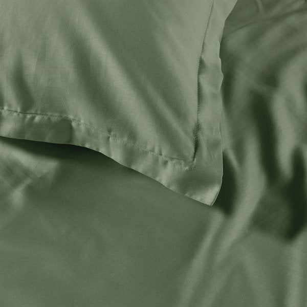 SMOOTHIES SAGE GREEN DUVET COVER DOUBLE/QUEEN + 2 PILLOW SHAMS